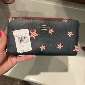 Coach zippered wallet